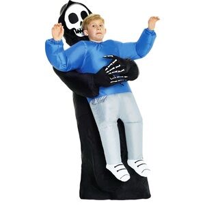 Morph Costumes Inflatable Grim Reaper Pick Me Up Costume Kids Blow Up Halloween